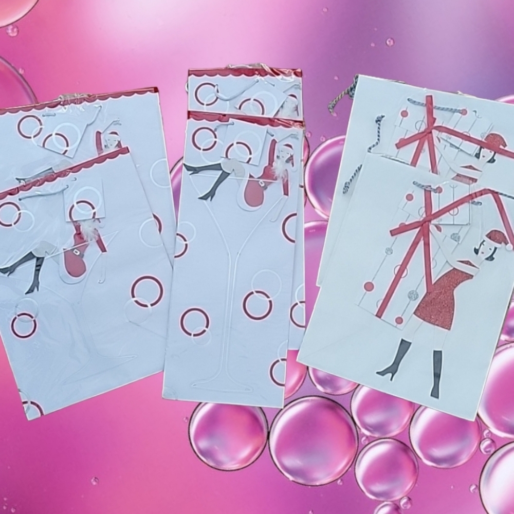 6 HOLIDAY GIFT BAGS